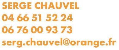 Serge chauvel 06 76 00 93 73